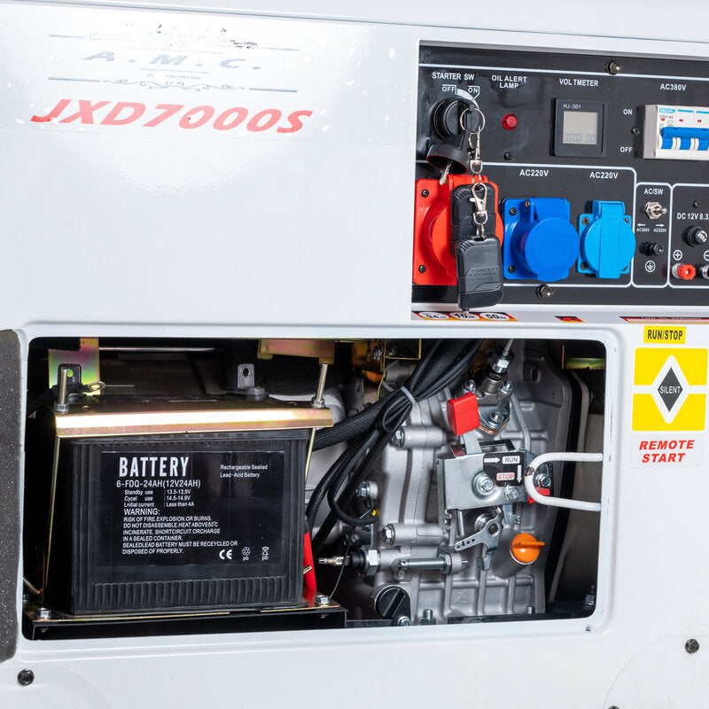 Gruppo elettrogeno/Generatore di corrente diesel Silenziato5000W - 220 / 380V