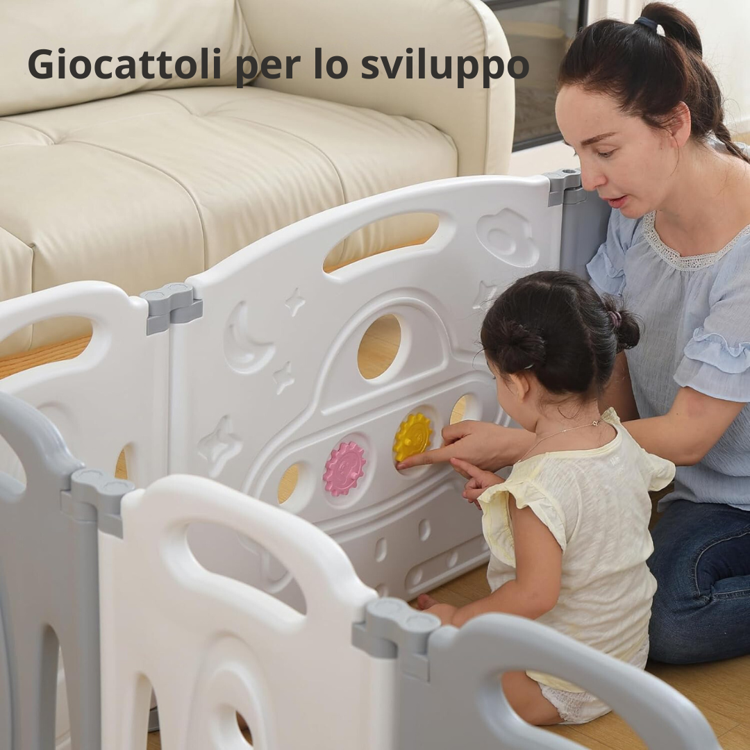 Gupamiga Box per bambini pieghevole Penna per giochi pieghevole per bambini Centro di attività per bambini Sicurezza Gioco Cantiere Nuova casa Coperta Esterna(Universo pieghevole set 14 pannelli)