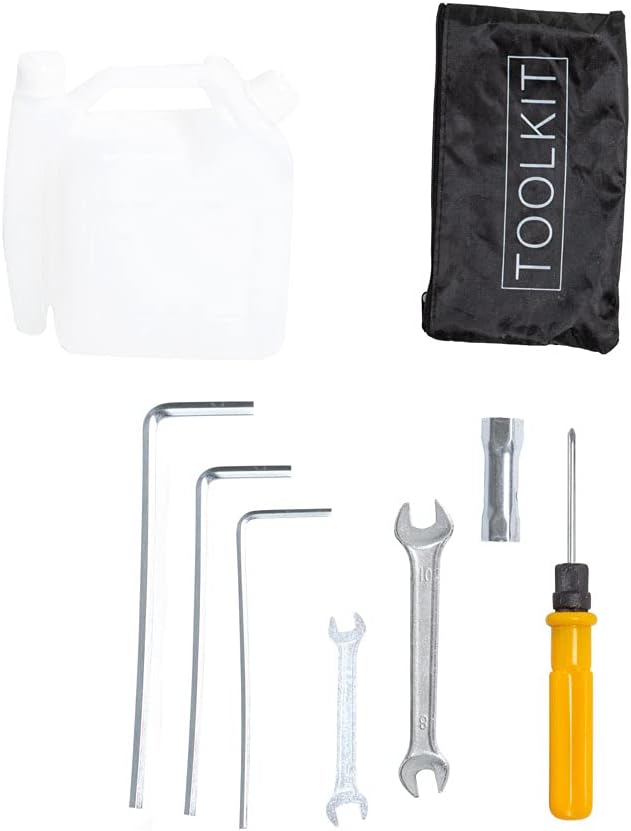 AMC Motozappa motocoltivatore zappatrica con motore a scoppio 2 tempi da 52cc e 3,7 cv di potenza con una larghezza del raggio di lavoro di 30 cm e profondità di 15 cm zappette in acciaio rinforzato