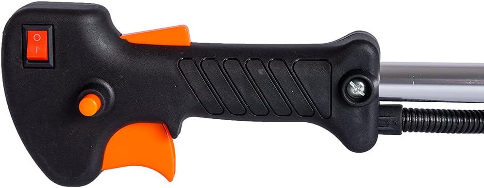 AMC Decespugliatore a scoppio multifunzione 2 in 1 52cc 2 tempi professionale con testina doppio filo da 2 mm e disco tre denti in acciaio rinforzato tagliasiepi e bordo