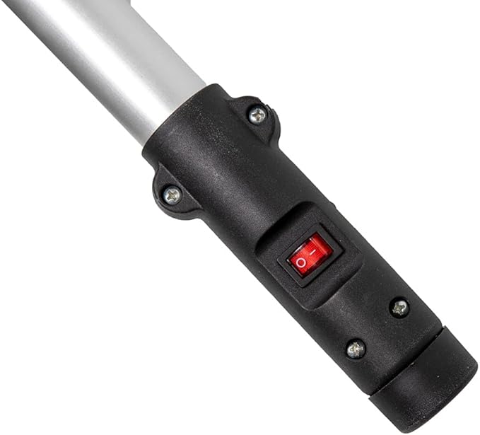 AMC Abbacchiatore e scuotitore elettrico telescopico per olive a batteria 12V 400W fino a 1000 battiti al minuto scuotiolive dal peso ridotto ergonomico e maneggevole comprensivo di cavi con morsetto