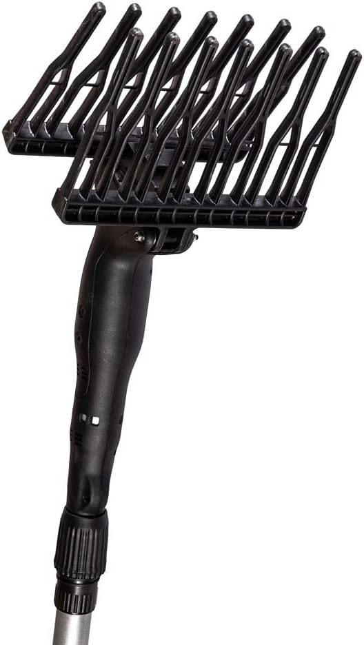 AMC Abbacchiatore e scuotitore elettrico telescopico per olive a batteria 12V 400W fino a 1000 battiti al minuto scuotiolive dal peso ridotto ergonomico e maneggevole comprensivo di cavi con morsetto