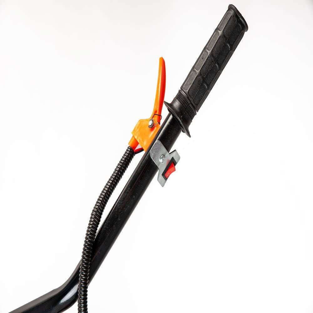 AMC Motozappa motocoltivatore zappatrica con motore a scoppio 2 tempi da 52cc e 3,7 cv di potenza con una larghezza del raggio di lavoro di 30 cm e profondità di 15 cm zappette in acciaio rinforzato