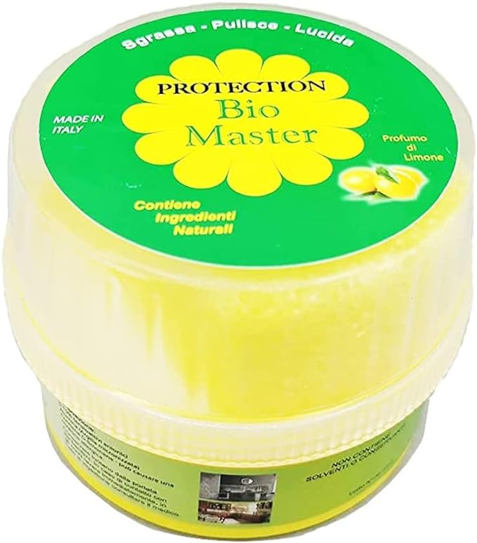 Bio Master Protection Pasta Detergente Sapone Ecologico Universale per Pulizie Casa Auto acciaio e tante altre superfici della casa, Made in Italy