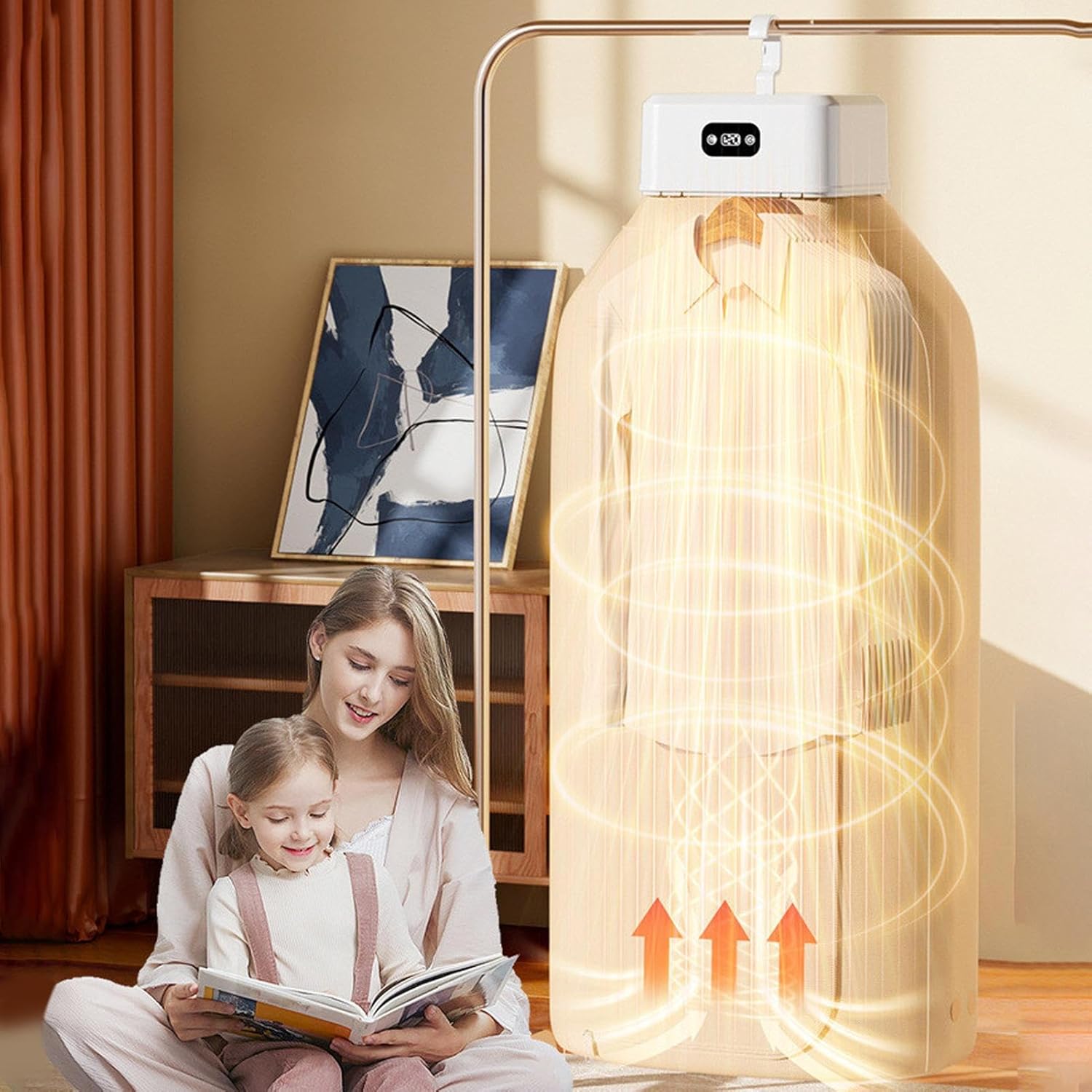 Asciugabiancheria Portatile, Elettrico Per Il Bucato, Macchina Multifunzione Elettrica per Asciugare a Casa Viaggio Interno Appartamento Spazi Ridotti Biancheria Intima