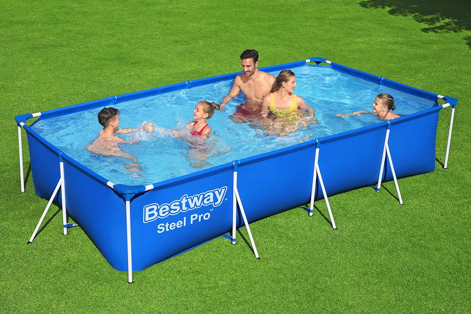 BESTWAY Piscina Steel Pro con telaio in acciaio, da 400x211x81 cm