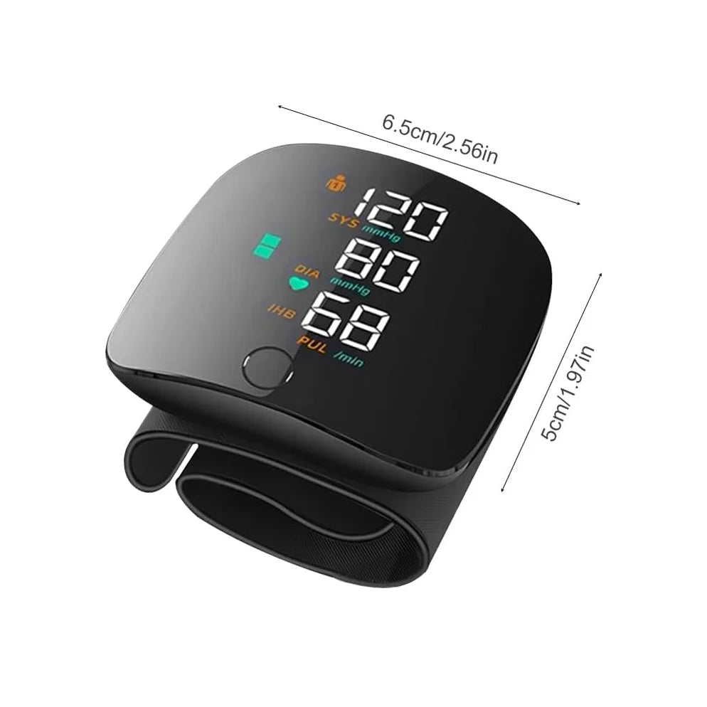 Misuratore di Pressione da Polso con Schermo LED e Voce in Italiano