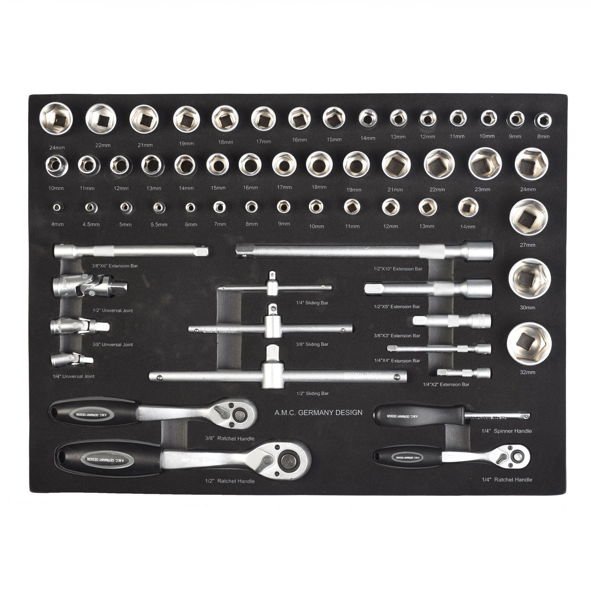 AMC Carrello porta attrezzi completo di utensili 6 cassetti con organizer completo di 1000 utensili