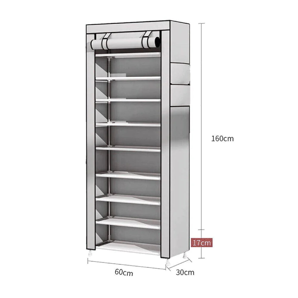 Scarpiera morbida in tessuto con cerniera 1,60 cm di altezza