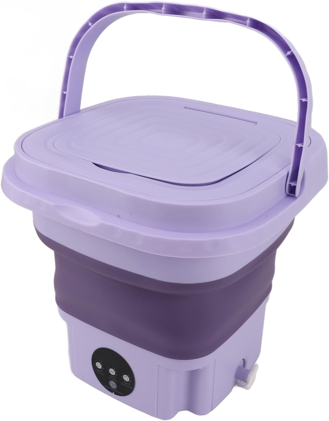 Lavatrice Portatile, Mini Lavatrice Pieghevole di Grande capacità da 11 Litri, Pulizia Profonda per Biancheria Intima, Calzini, Vestiti per Bambini, Asciugamani