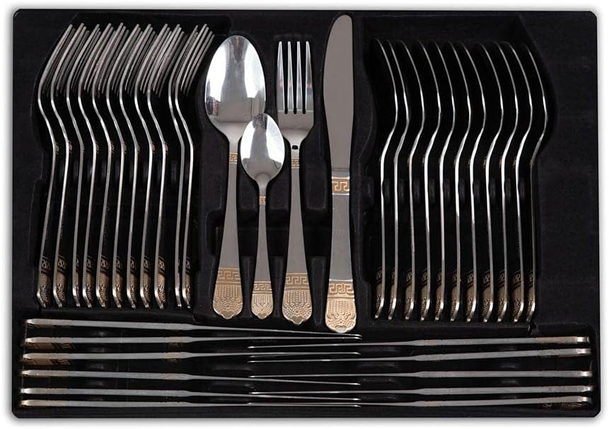 Set 24 posate in acciaio inox 18/10 lucido o satinato 5TH Avenue - Oro Set 24 posate in acciaio inox 18/10 lucido o satinato 5TH Avenue - Oro