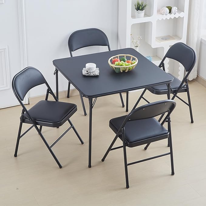 Set di 6 Sedie Pieghevoli, Sedia Pieghevole Salvaspazio, Sedia da Scri Set di 6 Sedie Pieghevoli, Sedia Pieghevole Salvaspazio, Sedia da Scri