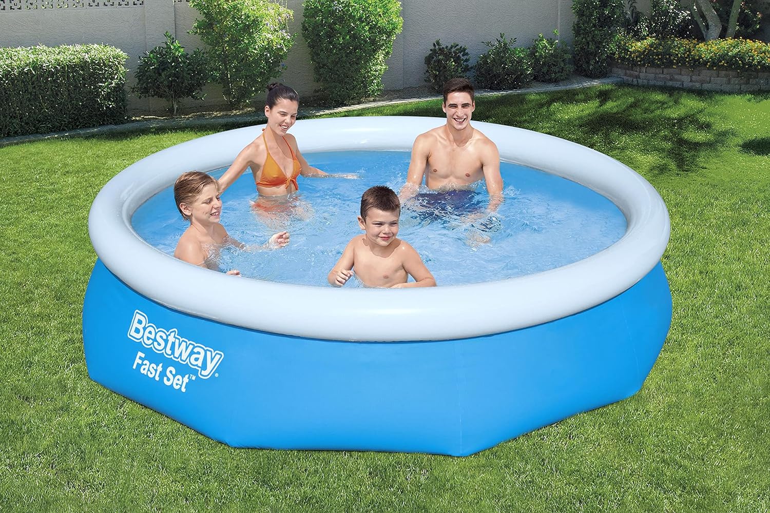 BESTWAY Fast Set piscina con pompa filtrante, Blu, 305 x 76 cm
