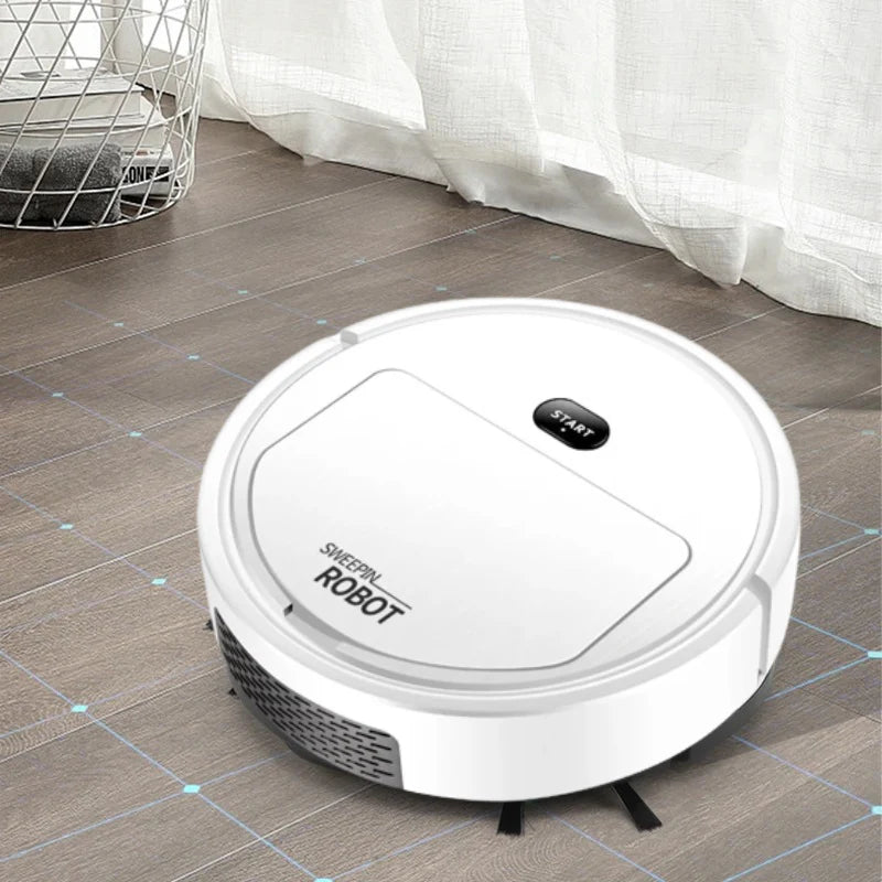 Robot Aspirapolvere Intelligente Automatico – Pulizia Efficiente, Silenziosa e Senza Sforzo | Perfetto per Peli, Polvere e Briciole – Ideale per Casa e Ufficio