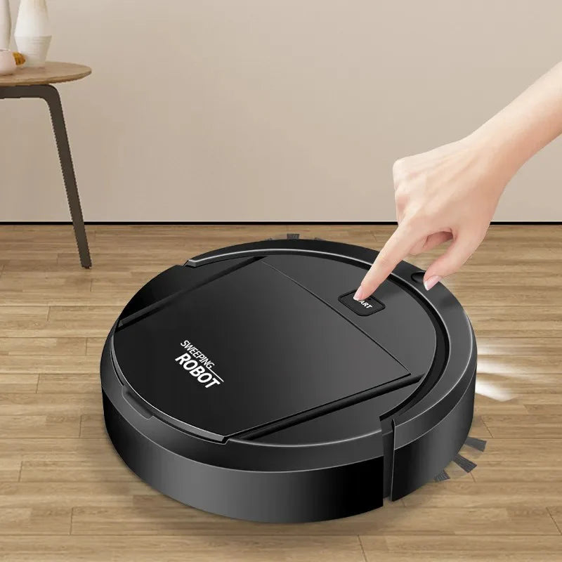 Robot Aspirapolvere Intelligente Automatico – Pulizia Efficiente, Silenziosa e Senza Sforzo | Perfetto per Peli, Polvere e Briciole – Ideale per Casa e Ufficio